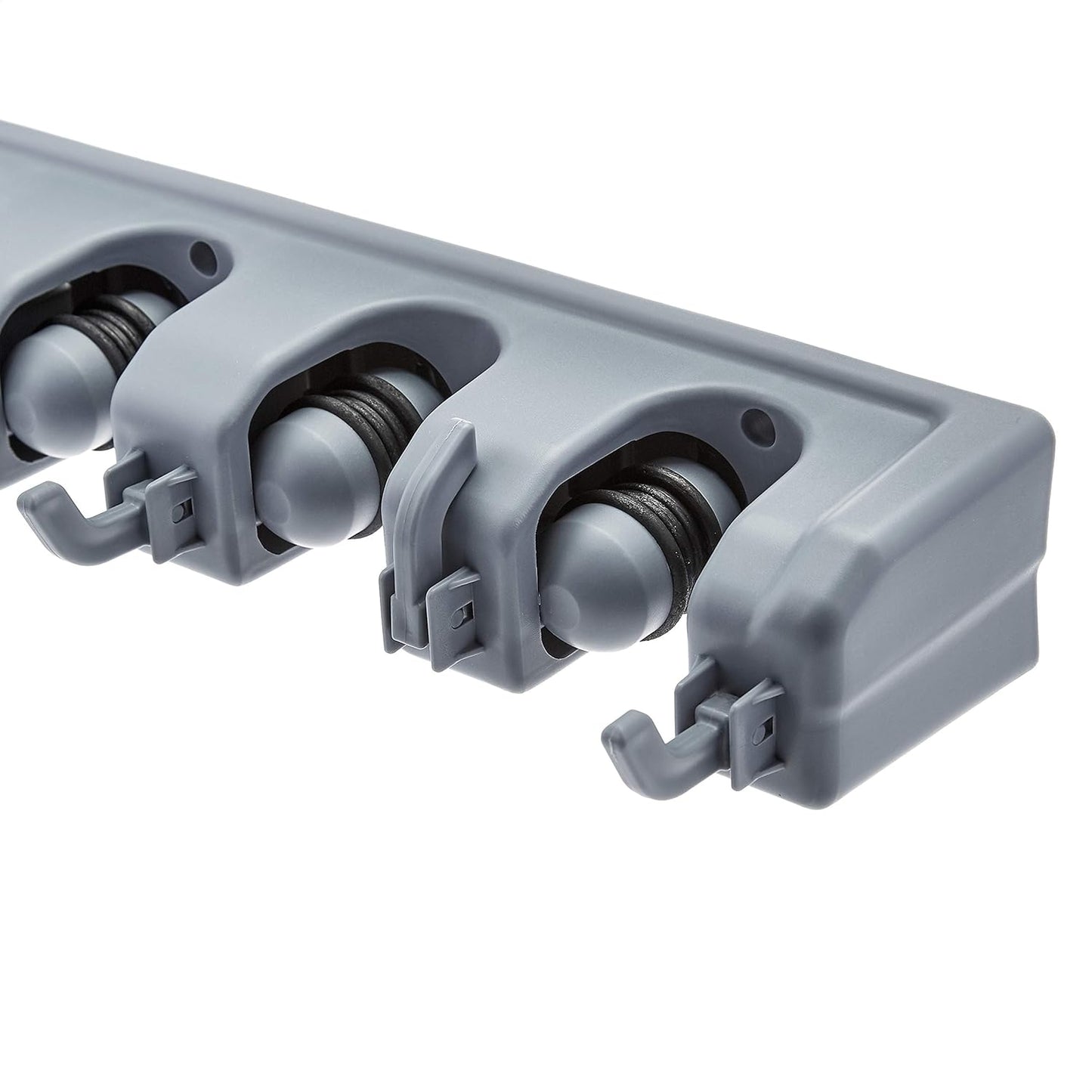 Wall-Mount Broom & Tool Holder (6 Hooks) – Grey