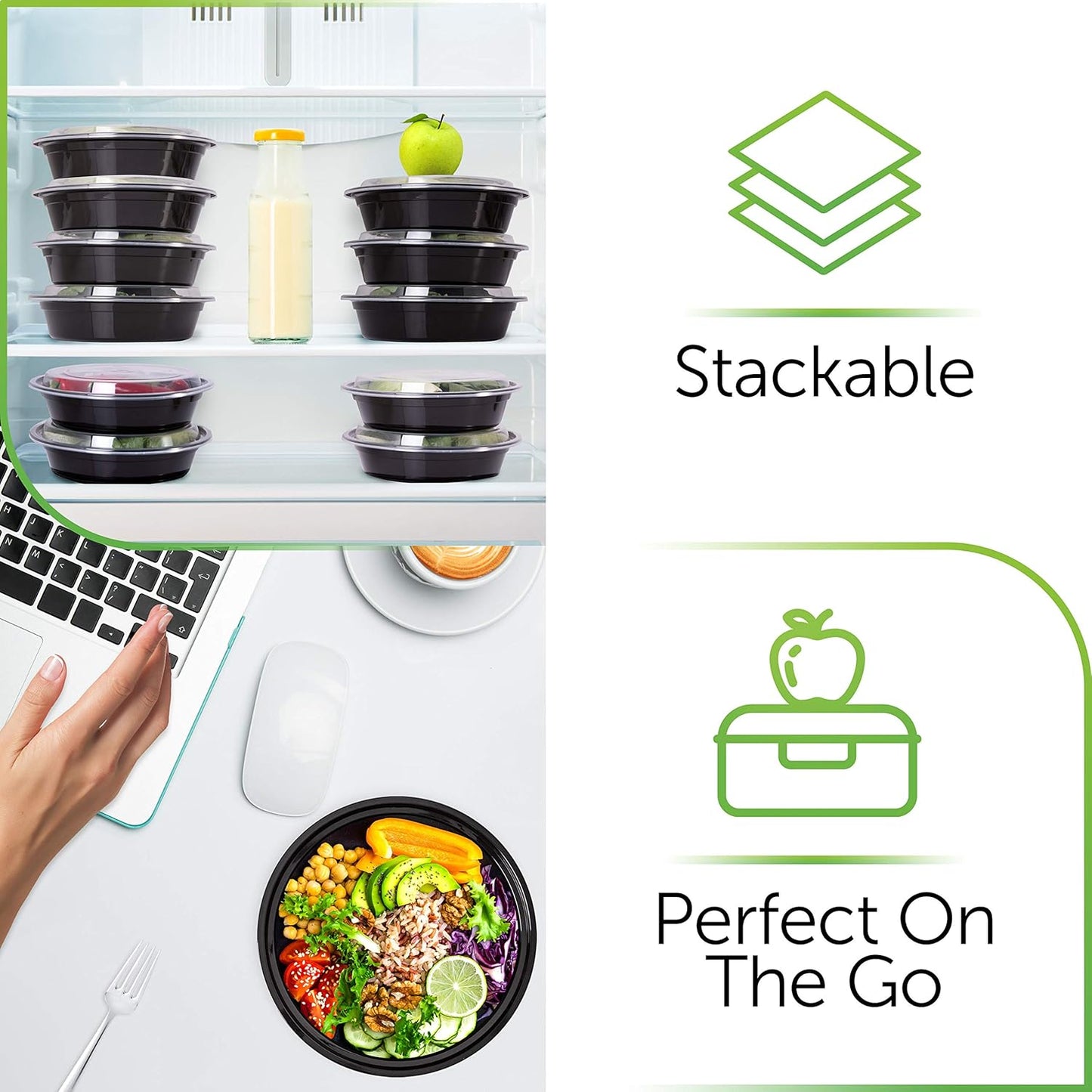 Meal Prep Containers with Lids (30-Pack)