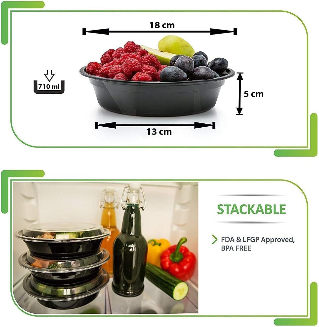 Meal Prep Containers with Lids (30-Pack)